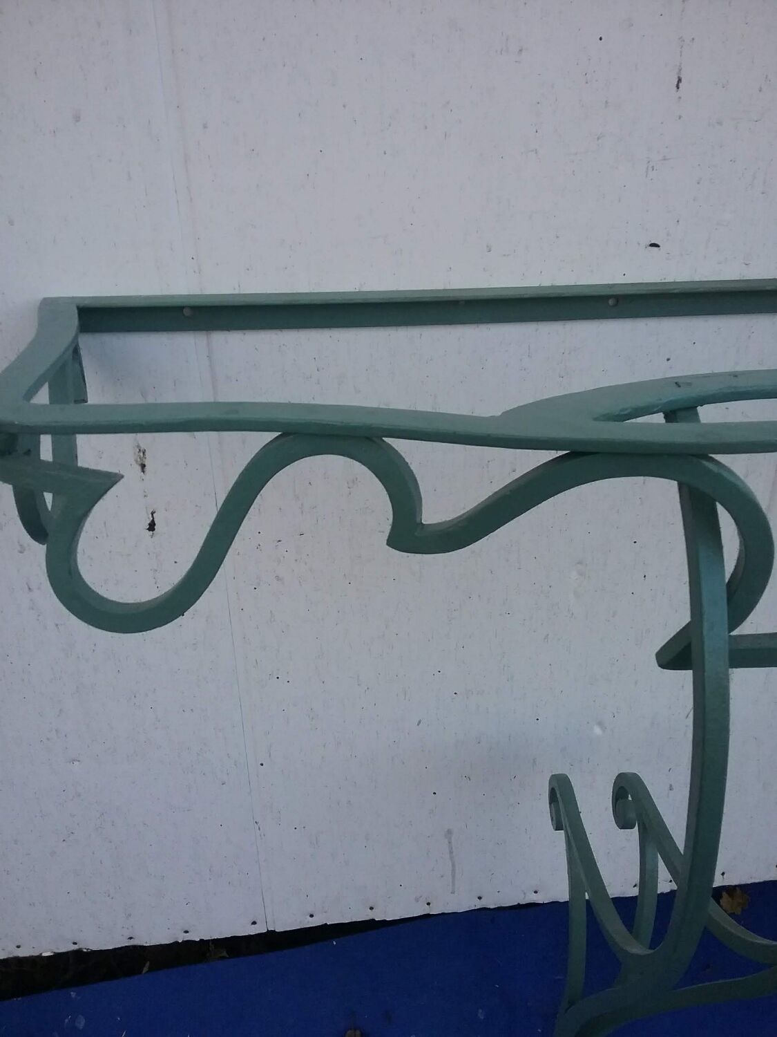 Small wrought iron console