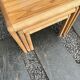 3 tables basses gigognes vintage