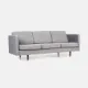Alta sofa silver velour, Scandinavian design