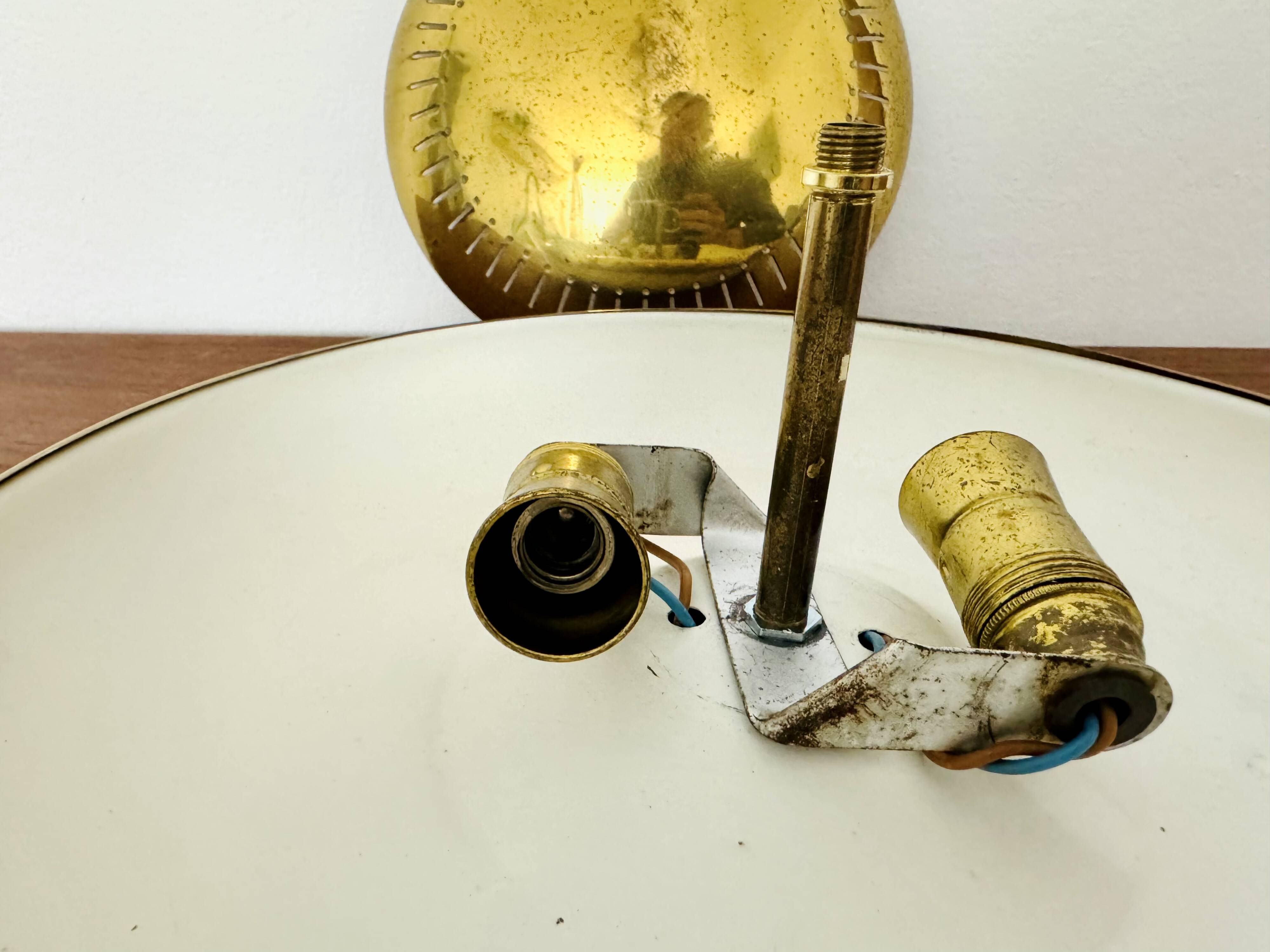 Italian Brass Wall or Flush Lamp