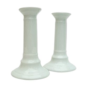 Limoges porcelain candlesticks