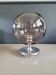 Outdoor glass candle holder in smoked glass and chrome