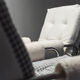 Pair of tubular armchairs double face '70