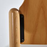 Chaise empilable en hêtre