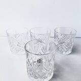 Set of 4 Hollywood Regency Cocktail Whiskey Glasses