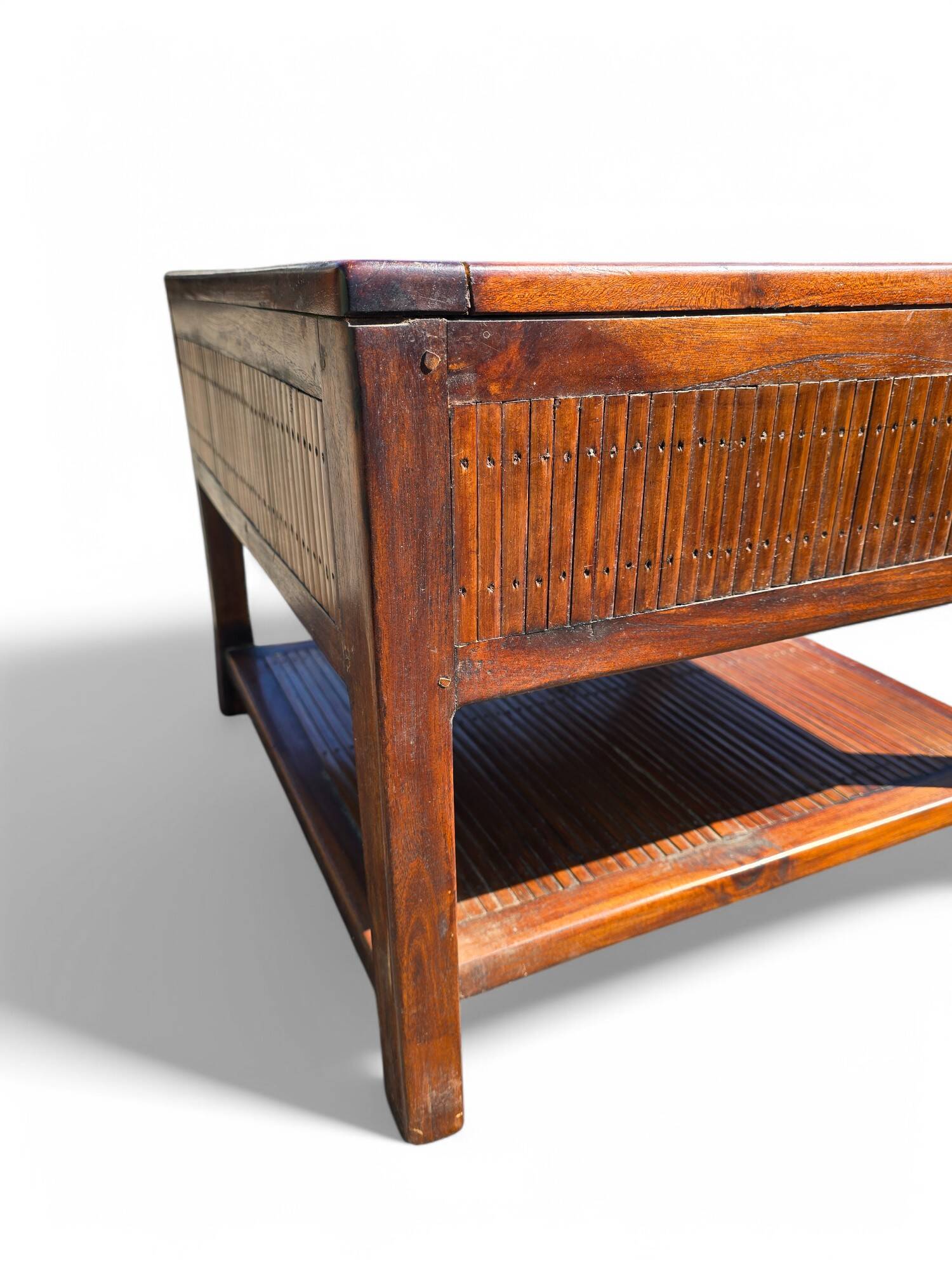 Teak and Bamboo Coffee Table