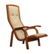 Vintage Mid Century High Back Lounge Arm Chair, 50s