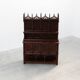 Rare large early 19th century hand carved Neo-Gothic cupboard in oak