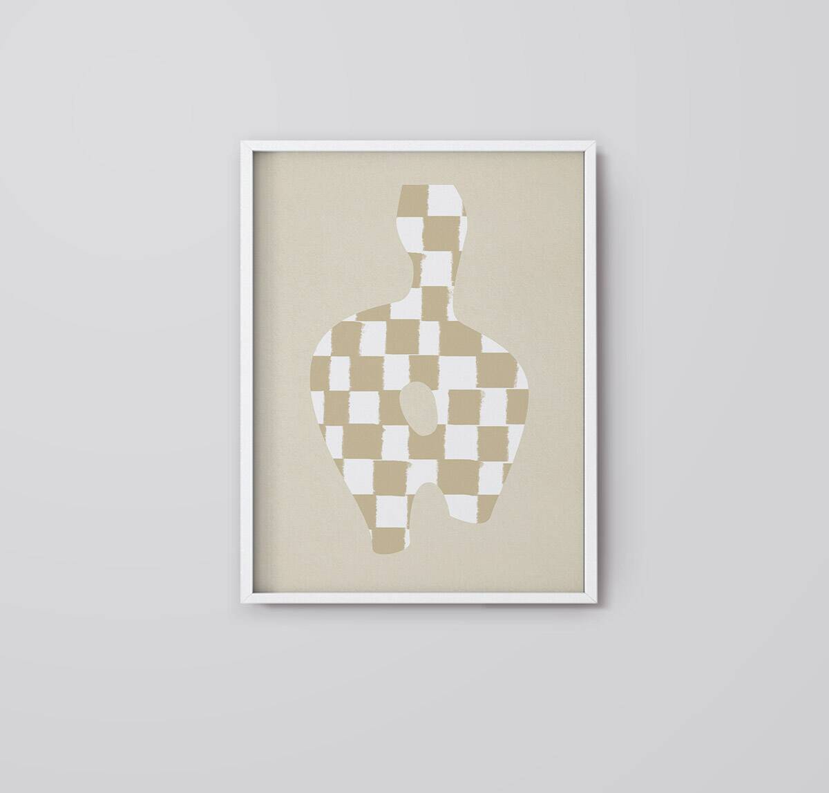 Chequers giclee art print 50x70cm