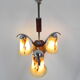 Art deco hanging lamp in glass