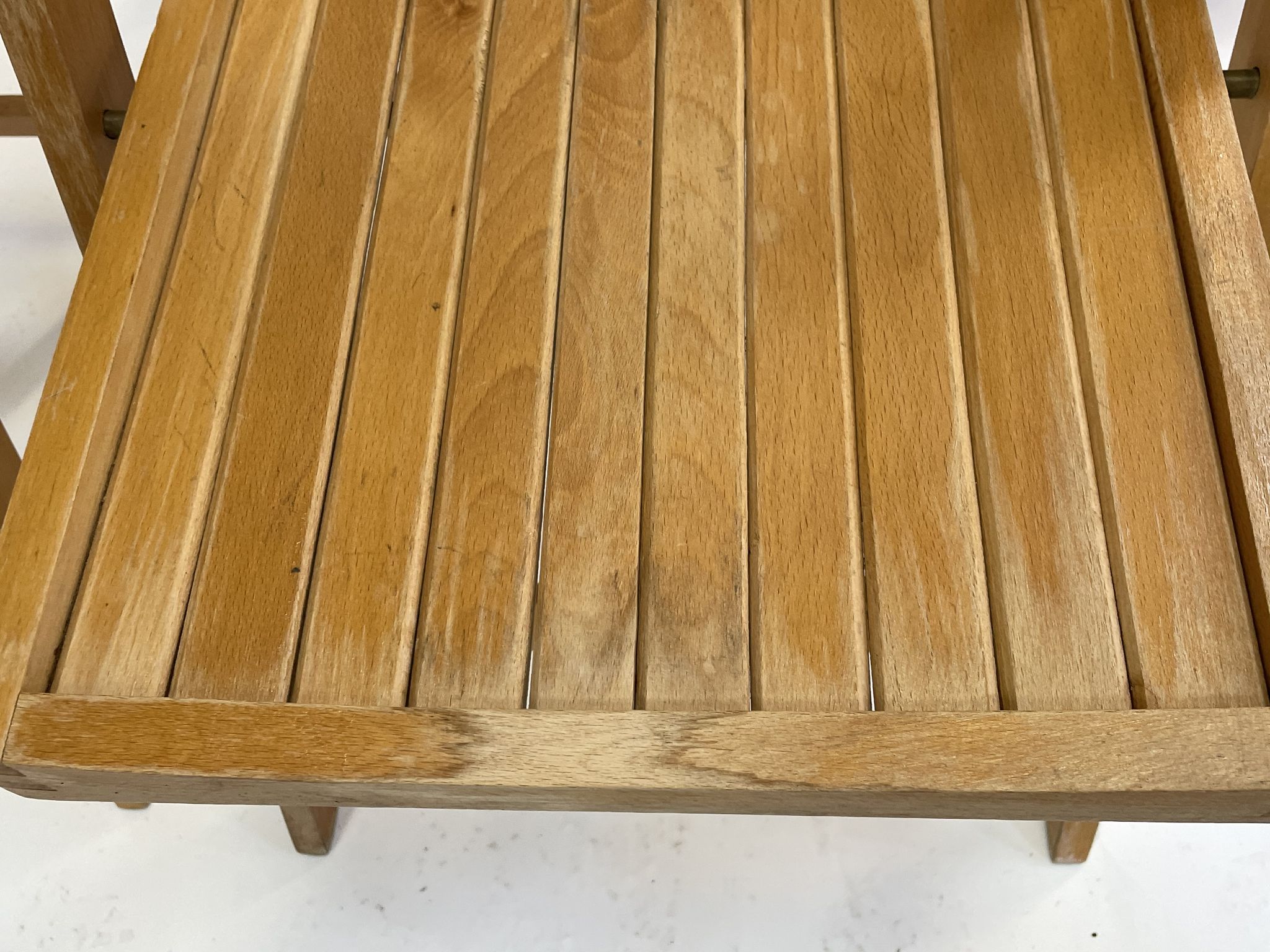 Set of four vintage wooden folding chair minimalism design 60s