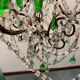 Green Murano Macaroni Chandelier 1950’s