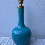 English ceramic lamp base Burmantofts Pottery England, 1880