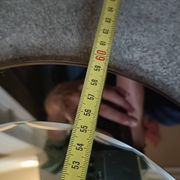 Bevelled oval mirror from the seventies