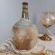 Cruche poterie antique grès brut imparfait, 18/19eme