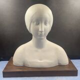 Large Porcelain Biscuit Bust - Limoges - 20th century - 40 cm without the base