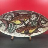 Plat vallauris crustaces poisson bouillabaisse écume 55 cm etienne daniel?