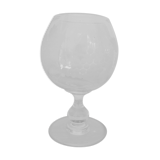 Engraved crystal grape glass