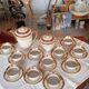Vilatte Limoges Porcelain Coffee Service 13 Pieces, 11 People 1950