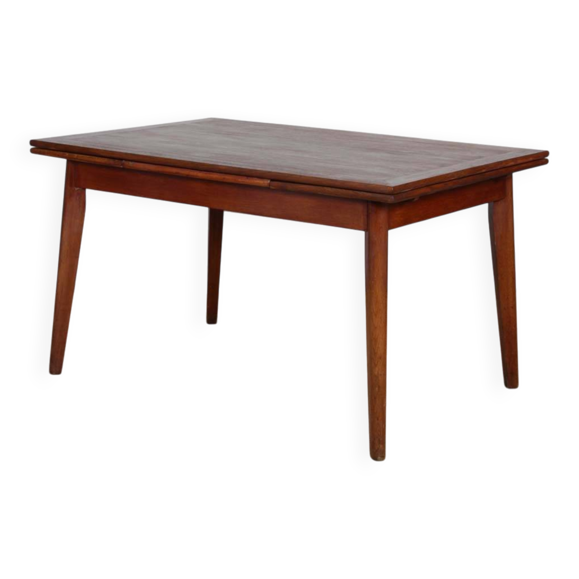 Extendable oak dining table from the 1950s