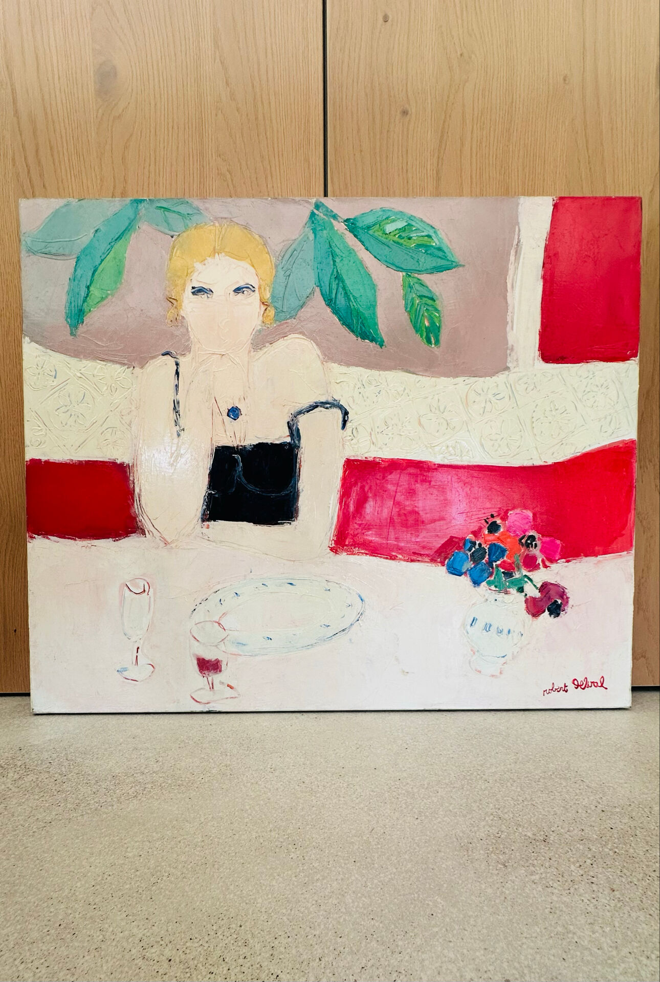Woman's painting by Robert Delval