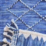 Flat Kilim Rug Blue - 213 x 71 cm