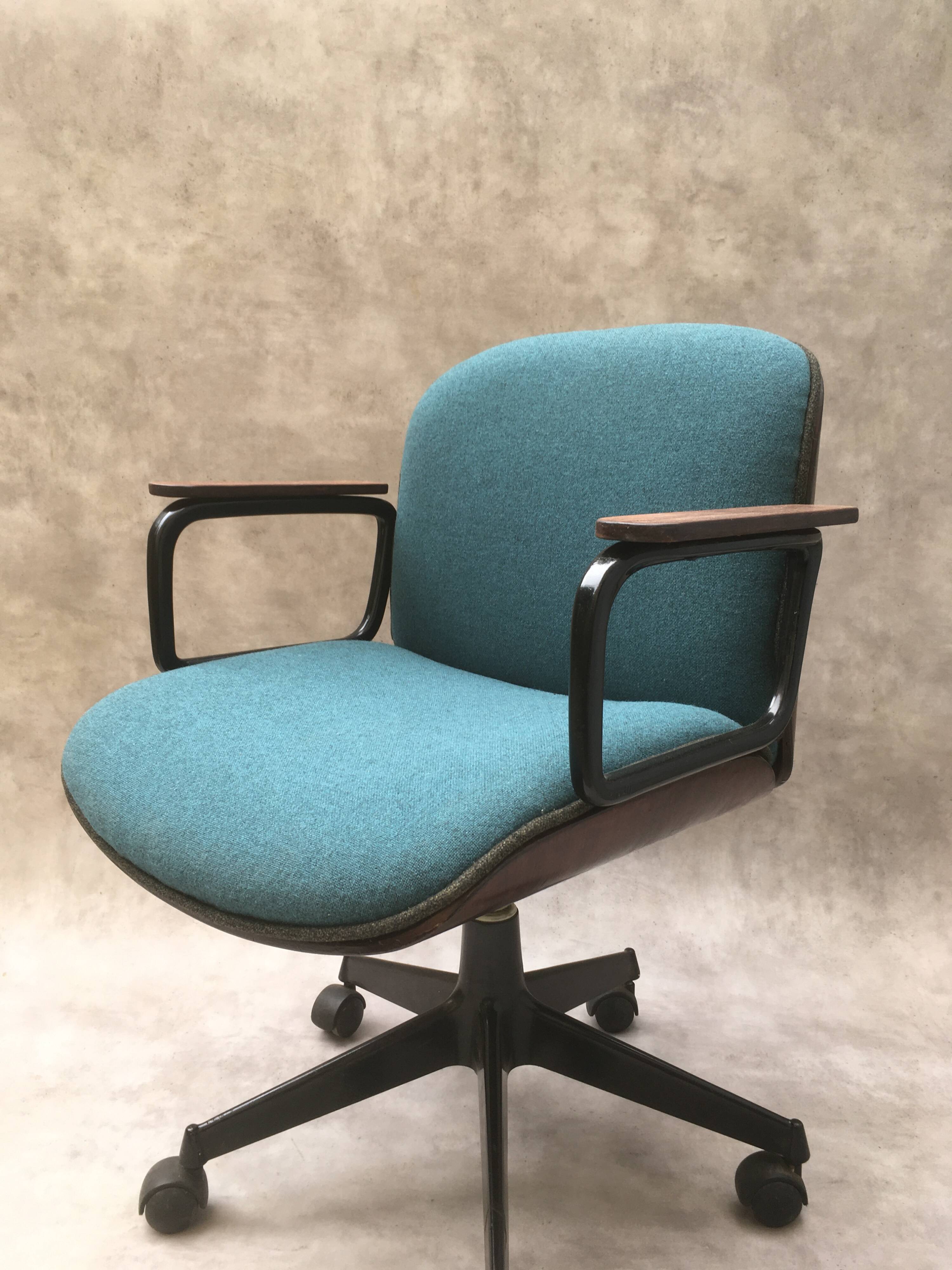 Fauteuil de bureau italien Ico Parisi pour MIM Roma