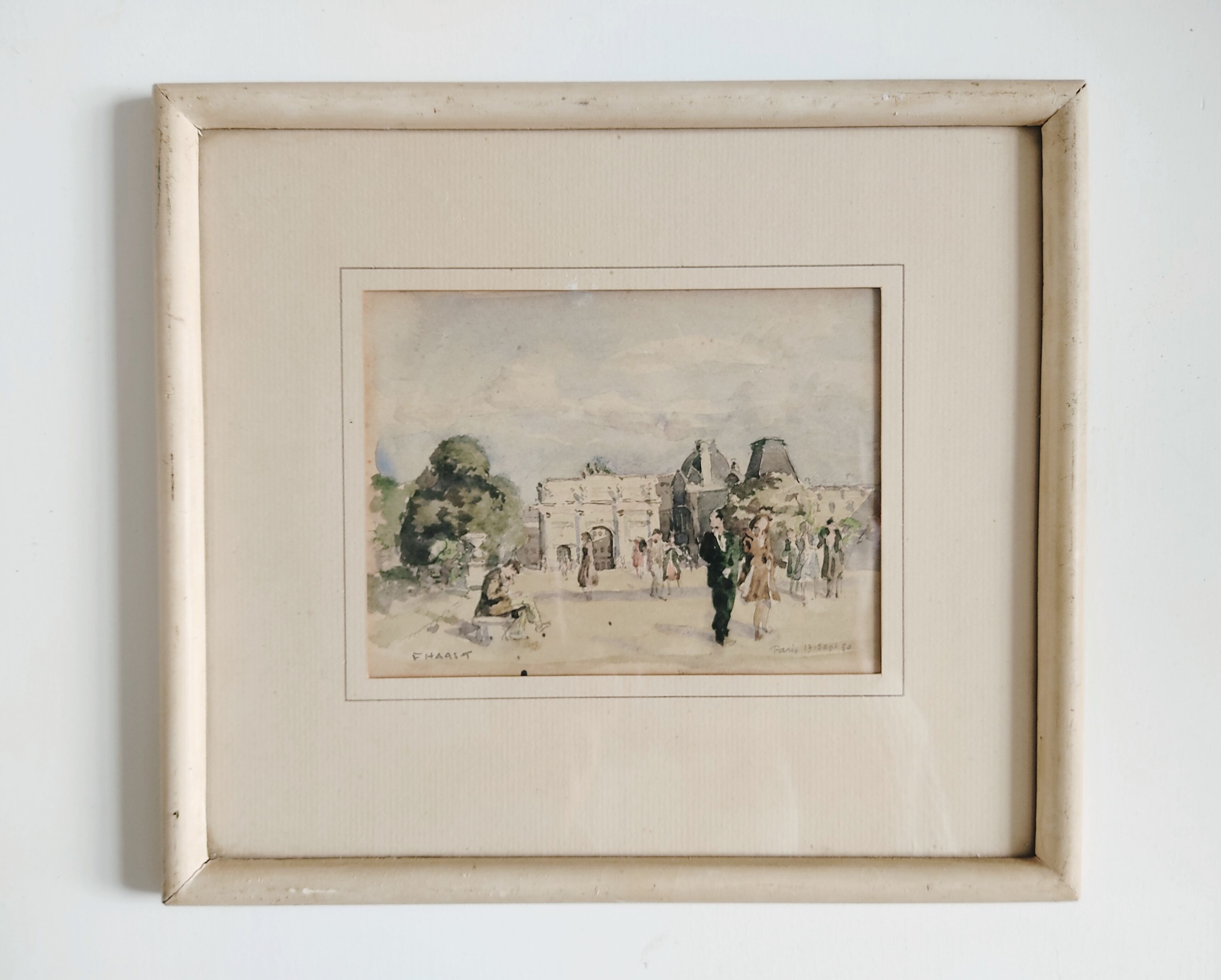 Vue de Paris Carrousel du Louvre, F.Haast