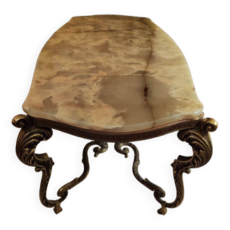 Onyx and bronze table