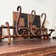 Thonet wooden wall coat rack