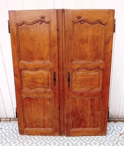 Pair of solid oak doors