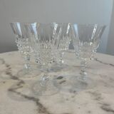 Set of 4 crystal stem glasses