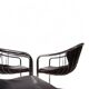 Set of 4 Chrome cantilever dining chairs attributed to Gastone Rinaldi