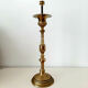 Old brass lamp foot candle holder