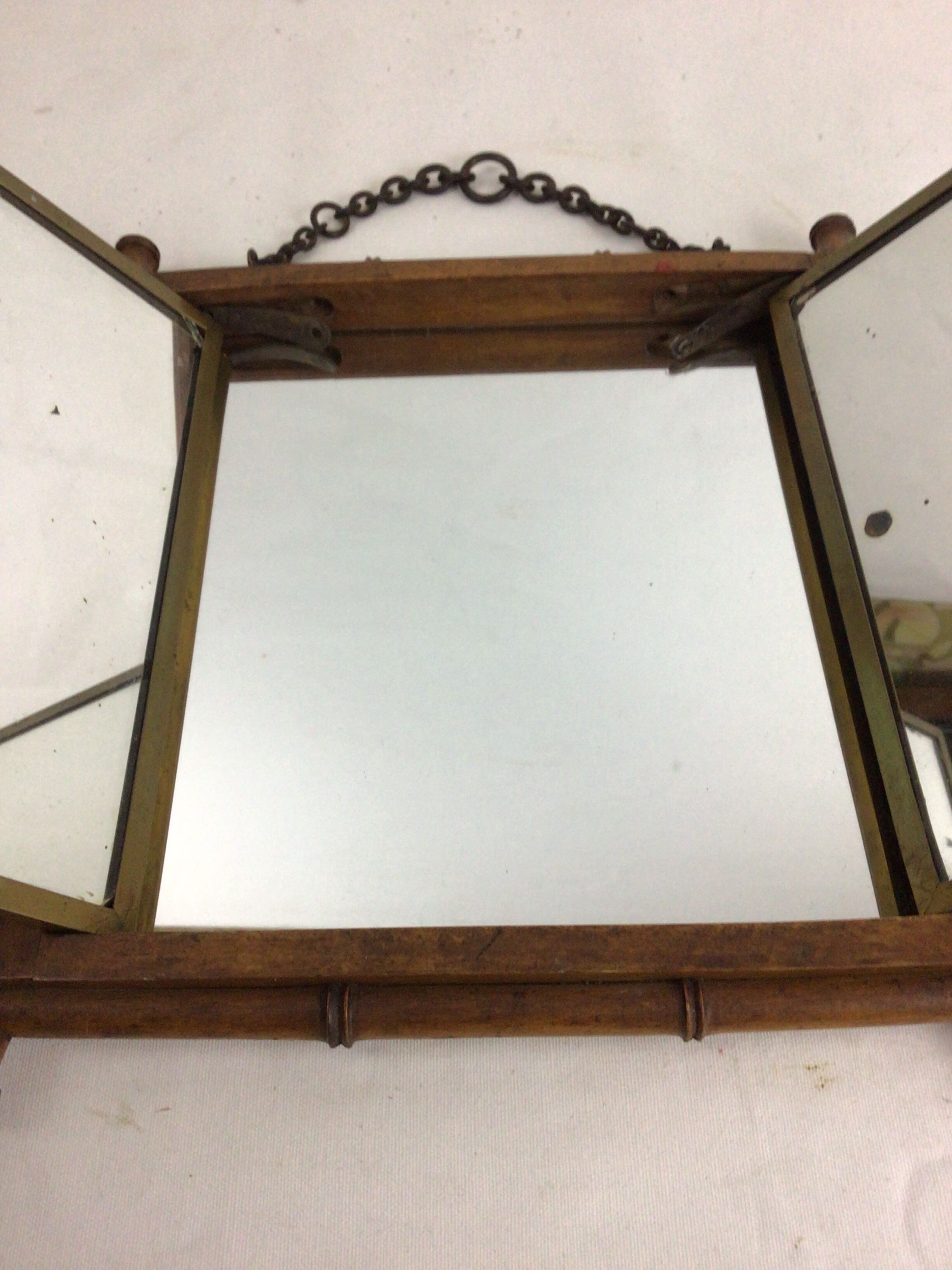 Tripletical barber mirror lb patented sgdg