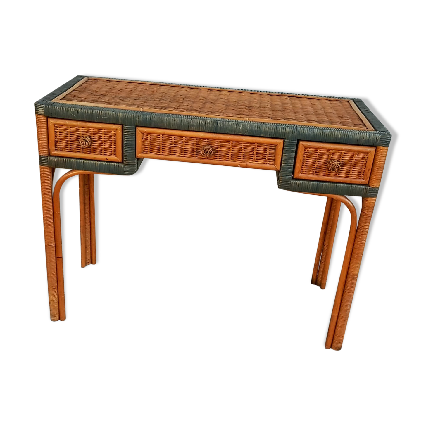 Rattan console