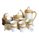 Art Deco coffee service in Limoges porcelain, 23 pieces.