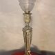 19th century chiseled bronze lamp