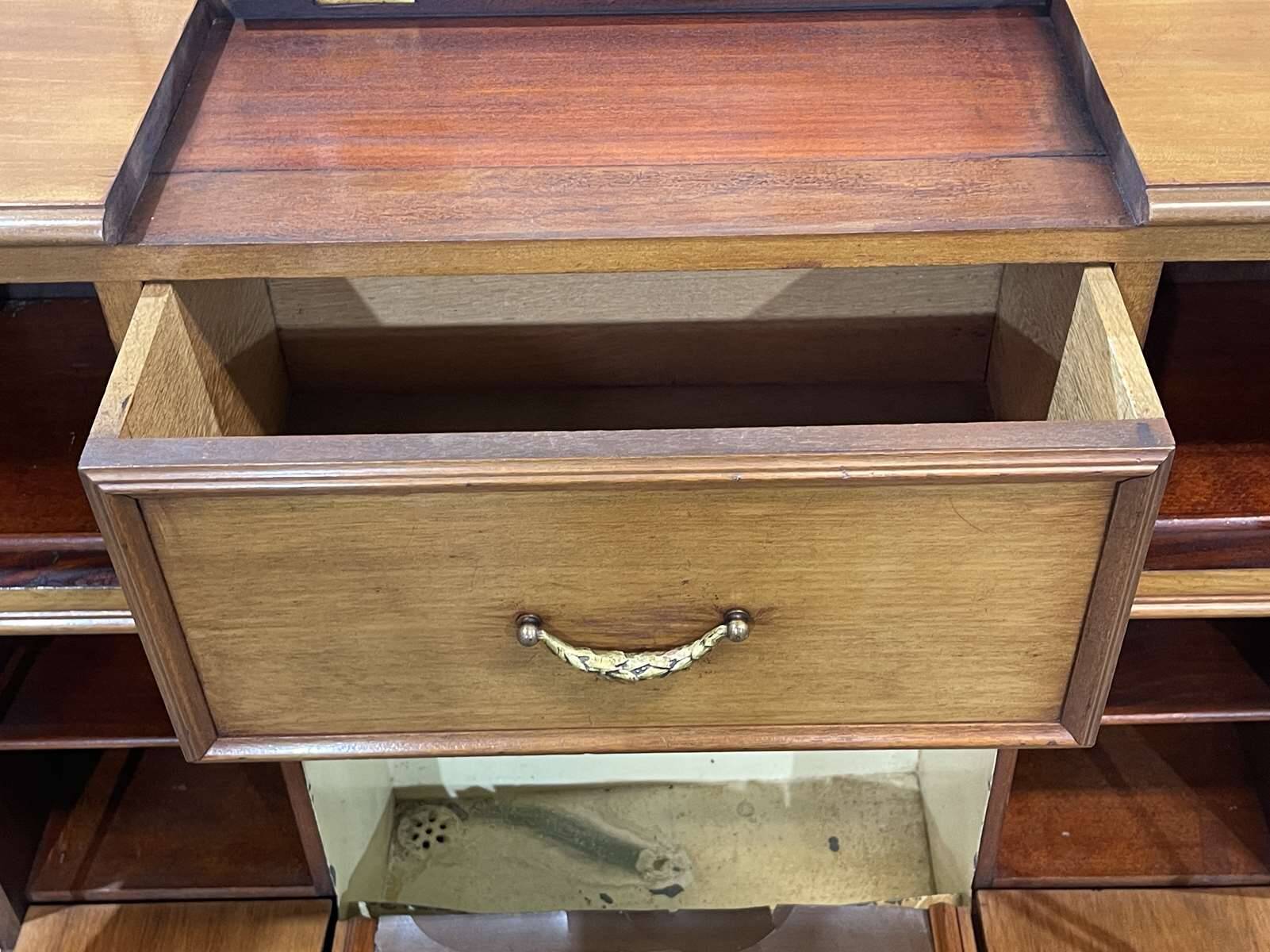 1930s mahogany boat cabin toilet furniture