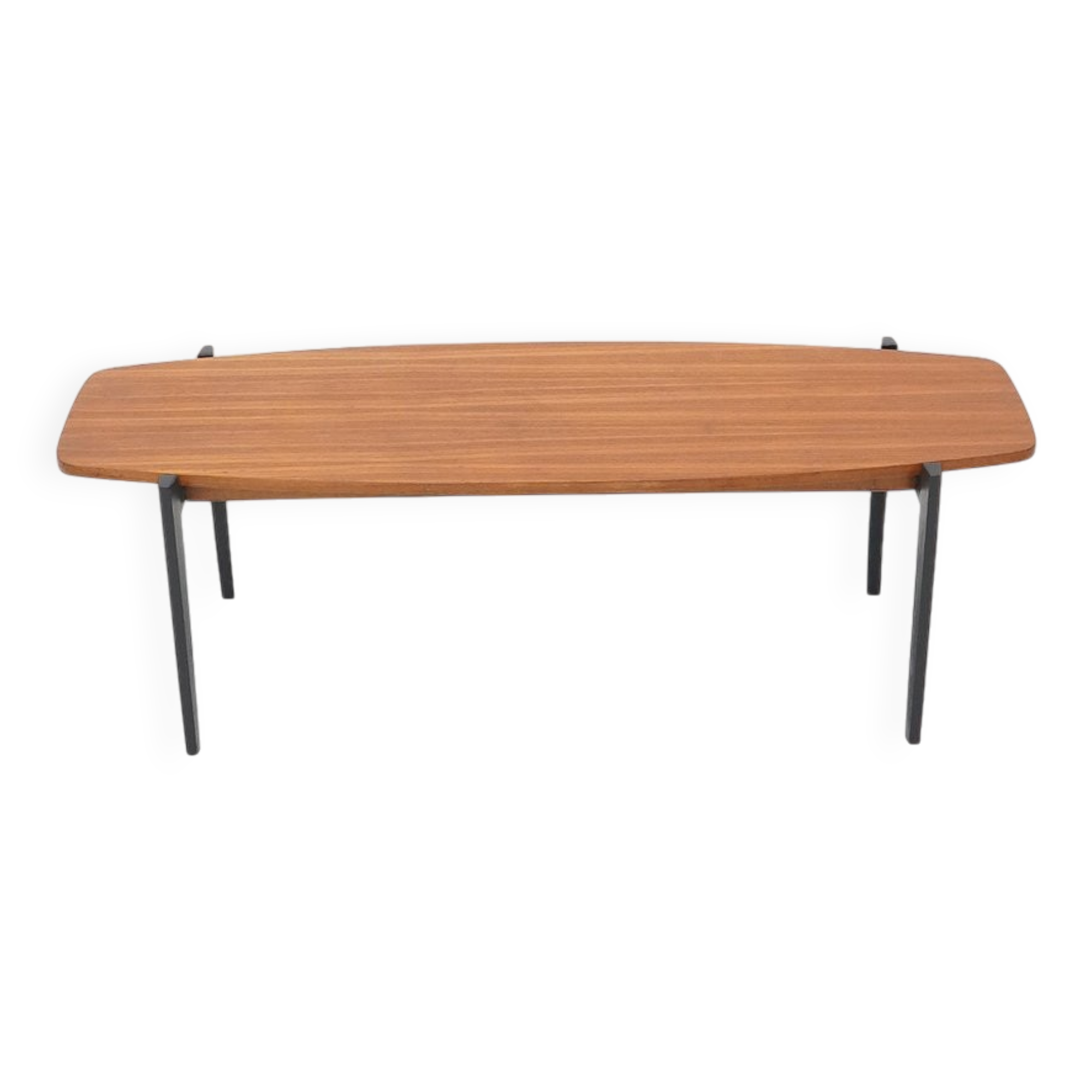 Rectangular coffee table with a teak top, 1960s.