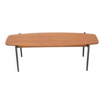 Rectangular coffee table with a teak top, 1960s.