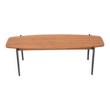 Rectangular coffee table with a teak top, 1960s.