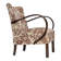1950s, Danish artdeco armchair, furniture velour, beech wood, reupholstered