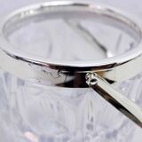 Glass ice bucket with spoon 1970