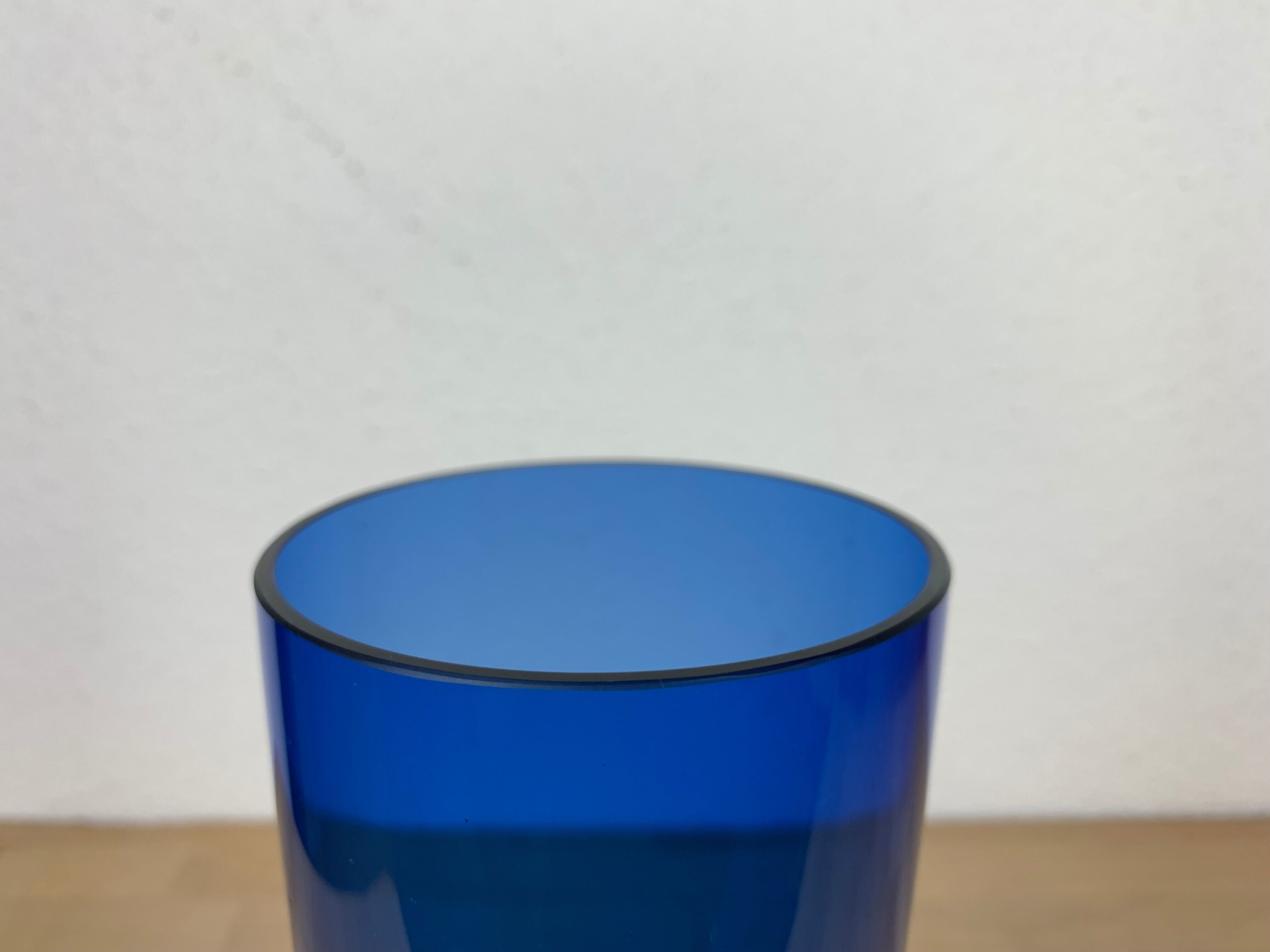Glass vase Riihimaki Tamara Aladdin, blue, Scandinavian