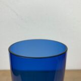 Vase verre Riihimaki Tamara Aladin, bleu, scandinave