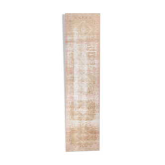 Tapis courreur turc marron pâle 301x76cm