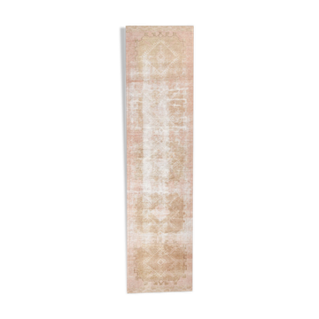 Tapis courreur turc marron pâle 301x76cm