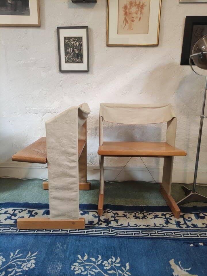 Pair of Italian Canossa chairs by Gigi Sabadin for Stilwood