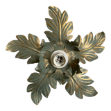 Metal flower sconce
